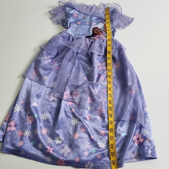 Disney Encanto Isabela Madrigal Girls Purple Nightgown Dress size XS 4/5 - Picture 6 of 8